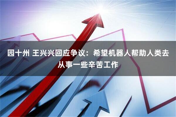 园十州 王兴兴回应争议：希望机器人帮助人类去从事一些辛苦工作
