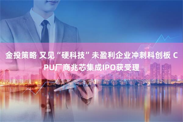 金投策略 又见“硬科技”未盈利企业冲刺科创板 CPU厂商兆芯集成IPO获受理