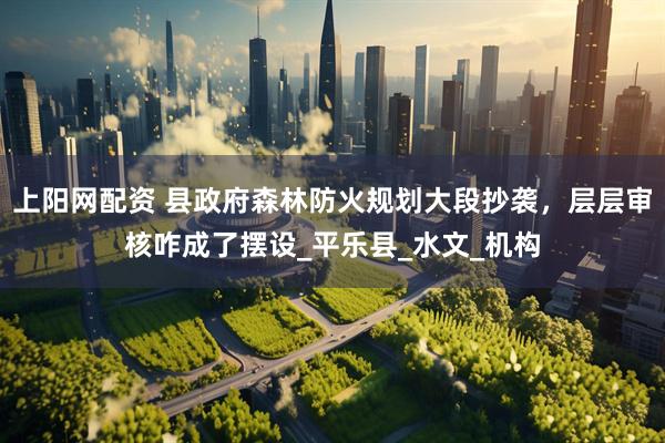 上阳网配资 县政府森林防火规划大段抄袭，层层审核咋成了摆设_平乐县_水文_机构