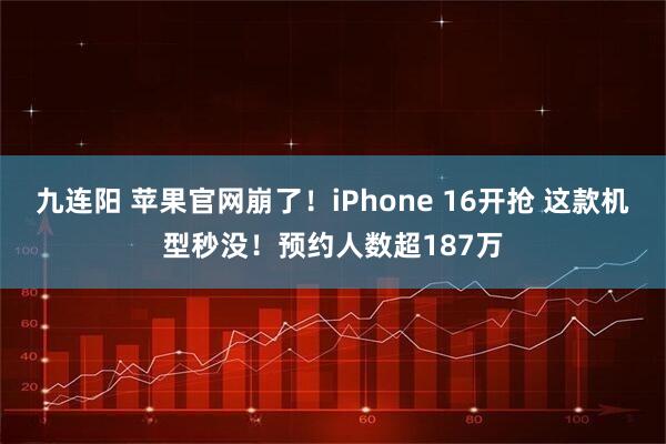 九连阳 苹果官网崩了！iPhone 16开抢 这款机型秒没！预约人数超187万